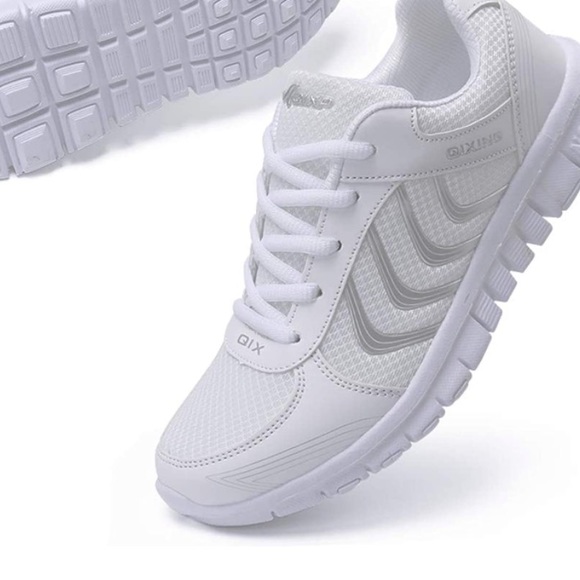 White Breathable Sneakers | Size 7 - Picture 2 of 5